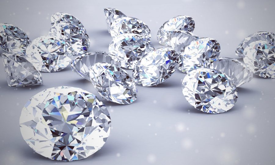 Diamond jewels representing luxury brands in native advertising