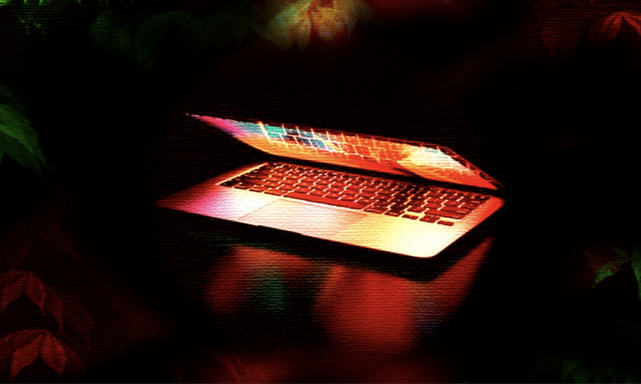 laptop opening