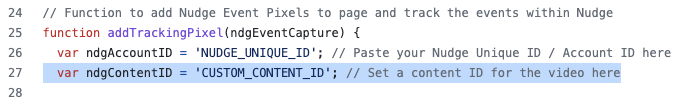 image displaying code line to edit for custom content id